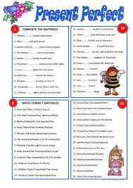 Present Perfect Worksheet Free Esl Printable Worksheets Made By Teachers Bai Tập Tiếng Anh