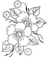 Megaimagens Com Embroidery Flowers Coloring Pages Embroidery Designs