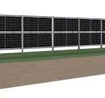 SOEASY Vertical Bifacial Solar Fence - soeasyrobot.com