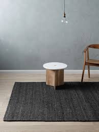 Cotton and synthetic fiber area rugs wool area rugs jute, sisal, and bamboo area rugs if your rug is small enough, it can be thrown in your washing machine. Black Jute Rug Aura Home