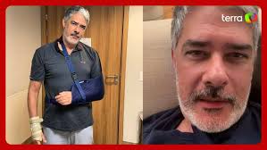 William Bonner quebra o braço após tropeçar durante corrida: ‘Estava todo  orgulhosão’