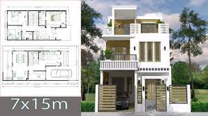 Home posts tagged simple design. 7x15m Simple Home Design Plan With 3 Bedrooms Sketchup Modeling House Plans Youtube