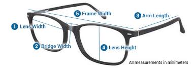 best buy eyeglasses frame size chart