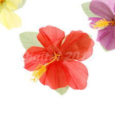 The genus hibiscus contains over 200 different flowering plants. 72pc Hibiscus Flowers Artificial Polyester Silk Flowers Hawaiian Party Diy Decor 653334609250 Ebay