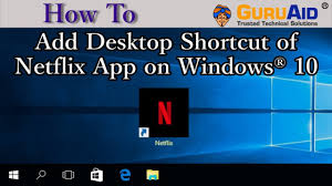 Free aesthetic iphone app icons. How To Add Desktop Shortcut Of Netflix App On Windows 10 Guruaid Youtube