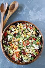 Mediterranean Three Bean Quinoa Salad This Gluten Free Protein Packed Quinoa Salad Is Full O In 2020 Salads Without Lettuce Quinoa Salad Recipes Lettuce Salad Recipes