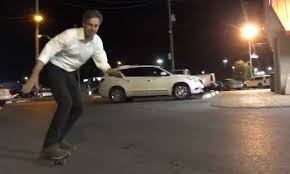 I believe we have contradicting stories here. As Ted Cruz Panics Beto O Rourke Skateboards Through Texas Whataburger Parking Lot In Viral Video