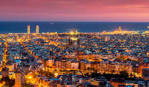 Atardecer en la Barceloneta