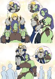 COMIC H The Female Orc and Male Knight, COMIC H The Female Orc and Male  Knight Page 3 - Niadd