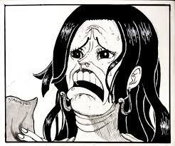 Spoiler) I drew Boa Hancock making that face : r/OnePiece