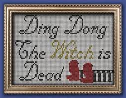 926 x 1000 jpeg 204 кб. Wicked Witch Of Oz Cross Stitch How To Cross Stitch Needlework On Cut Out Keep