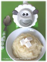 Mousse De Panais Au St Moret Cubes Et Petits Pois Baby Food Recipes Baby Cooking Food