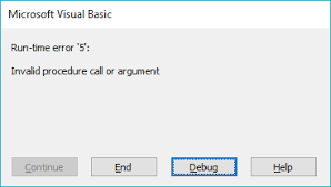 Vba Macros Error Examples
