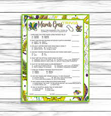 Hope, value and richness of life. Mardi Gras Party Games Mardi Gras Trivia Game Mardi Gras Etsy In 2021 Mardi Gras Mardi Gras Party Mardi Gras Activities