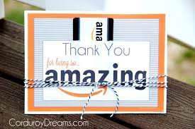 A simple thank you for your purchase note is a great way to show gratitude and delight your customer. Thank You With Amazon Gift Card Free Printable Download The Creative Mom Fun Ways To Give Gift Cards Amazon Gift Card Free Teacher Cards