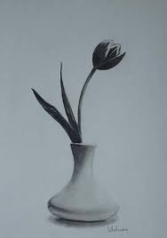 67 Ideas Flowers Sketch Pencil Shading Flower Sketch Pencil Flower Vase Drawing Flower Sketches