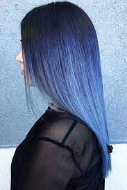 Read On To Discover Trendy And Unconventional Light Blue Dark Blue Electric Blue Blue Green Blue Purple Ha Light Hair Color Light Blue Hair Blue Ombre Hair