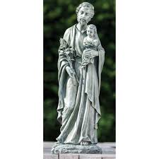 Statuette ange coeur sur socle avec fleur. Roman Joseph Studios St Joseph Garden Statue Indoor Decor Household Shop The Exchange