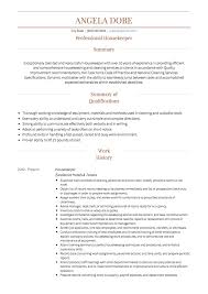 So, don't add irrelevant pieces of information or other any other items that could distract the recruiter. Housekeeping Cv Examples Templates Visualcv