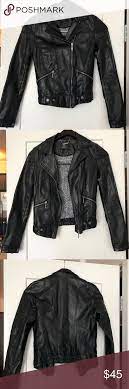 Zara Faux Leather Jacket Zara Jacket Moto Jacket Zara Jackets Coats Leather Jacket Zara Leather Jacket Faux Leather Jackets