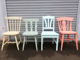Shabby Chic Mismatch Vintage Dining Chairs Custom Set Painted Etsy In 2020 Vintage Dining Chairs Shabby Chic Dining Chairs Shabby Chic Dining Room