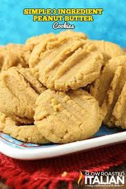 3 Ingredient Peanut Butter Cookies Are Soft Chewy And Packed With Peanut Butter This Is The Peanut Butter Cookie Recipe Butter Cookies Peanut Butter Cookies