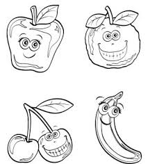 Th1 Obst Gesichter Gif 310 343 Ausmalbilder Lustig Fruchte Malvorlagen