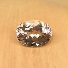 Oval Morganite Natural 7 Carat Light Peach Pink Morganite Loose Gemstone Perfect For Your Ros Peach Pink Morganite Oval Morganite Rose Gold Engagement Ring
