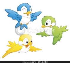 Cartoon Bird Pictures To Color Cute Cartoon Birds Niedliche Vogel Cartoon Bilder Cartoon Zeichnungen