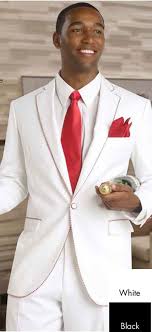Groom suits, groomsmen suits, wedding vests, wedding suspenders Sale Red Black White Tuxedo Is Stock