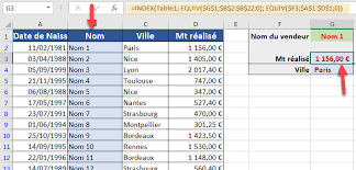 Fonction recherche excel avec 2 conditions. Associez Index Et Equiv Pour Effectuer Mieux Vos Recherches Formation Excel