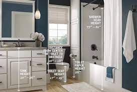 Bathroom Measurement Guide Delta Faucet Inspired Living Top Bathroom Design Bathroom Measurements Shabby Chic Bathroom