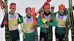 Nordische kombination) ist eine wintersportart, die die beiden einzeldisziplinen skispringen (in der nordischen kombination auch sprunglauf genannt) und skilanglauf kombiniert. Nordische Kombination Deutschland Holt Silber Im Wm Drama Von Seefeld