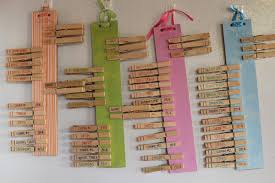 Clothespin Chore Charts Instead Of Kids Names Do Days Of