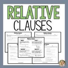 This bright, appealing pdf grammar worksheet is an excellent way to practise and revise using relative clauses in y5. Relative Clauses Creating Sentences By The Pedi Speechie Tpt