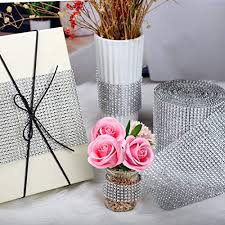 They are perfect for catered presentations, weddings, bridal and baby showers, birtays, classic candy buffets, dessert tables and more. see allitem description. Silver Diamond Ribbon Bling Diamond Wra Buy Online In Bahamas At Desertcart