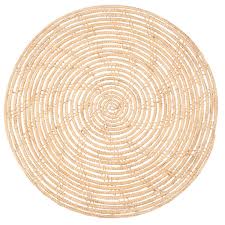 Rundes Tischset Aus Pflanzenfasergeflecht Set De Table Rond Set De Table Napperon