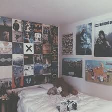 Wall Of Posters Since I Have A Lot Of Them Grunge Bedroom Rock Bedroom Rock Room