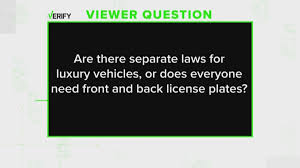 He was going to put the front plate on. Verify Do You Need Front And Back License Plates In Texas Khou Com