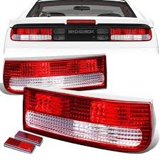90 96 Nissan 300zx Rear Brake Tail Lights Red Clear Lens Nissan 300zx Nissan Tail Light