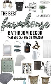 Best Farmhouse Bathroom Decor From Amazon Farmhouse Bathroom Decor Bathroom Farmhouse Style Farmhouse Style Bathroom Decor