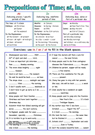 Prepositions Of Time English Grammar Rules English Prepositions Teaching English Grammar