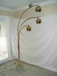 Vintage Mid Century Brass Plated Arc Floor Lamp With 3 Eye Balls Marble Base Arc Floor Lamps Arched Floor Lamp Diy Floor Lamp