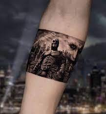 With peter weller, ariel winter, michael emerson, david selby. The Dark Knight Batman Tattoo On The Inner Forearm