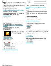 Kami Export Jessica Contreras Brainpop Periodic Table Of Elements Quiz Name Date Class Periodic Table Of Elements Quiz 1 What Characteristics Course Hero