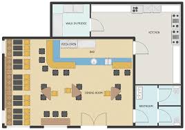 This Sample Shows A Floor 3plan Layout Of Premises In A Pizzeria As Well As The Location Of The Furn Restaurant Floor Plan Cafe Floor Plan Restaurant Plan
