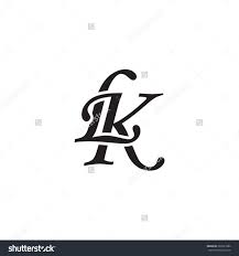 In a written or published work, an initial or drop cap is a letter at the beginning of a word, a chapter, or a paragraph that is larger than the rest of the text. Lk Initial Monogram Logo Schriftzug Design Schrift Tattoos Vektorgrafik