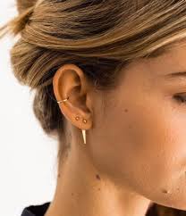 triangle ear jacket gold ear jacket triangle earrings front back earring ear jackets dainty earrings minimalist earrings in 2021 minimalist ear piercings cool ear piercings earings piercings