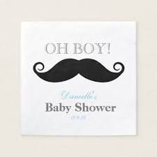 Oh Boy Baby Shower Disposable Napkin Baby Shower Napkins Baby Shower Paper Baby Shower