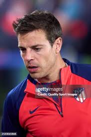 Villarreal's Spanish defender Jorge Cuenca fights for the ball with... News  Photo